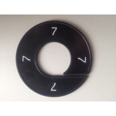 Klika -  Maatring 9cm zwart/wit 7