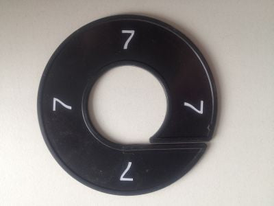 Klika -  Maatring 9cm zwart/wit 7