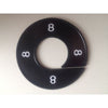 Klika -  Maatring 9cm zwart/wit 8