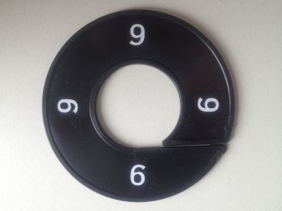 Klika -  Maatring 9cm zwart/wit 9