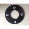 Klika -  Maatring 9cm zwart/wit 10