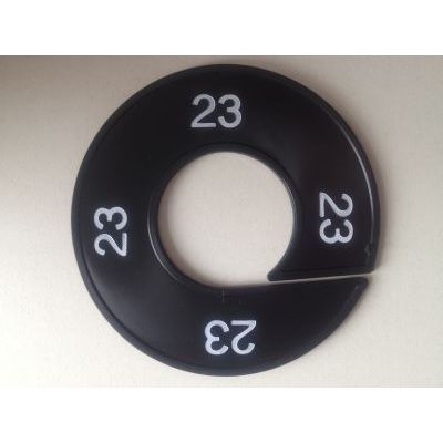 Klika -  Maatring 9cm zwart/wit 23