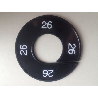 Klika -  Maatring 9cm zwart/wit 26