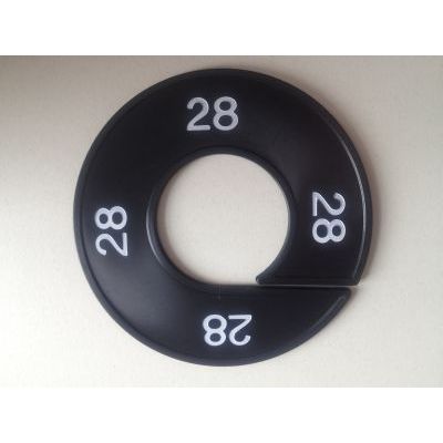 Klika -  Maatring 9cm zwart/wit 28