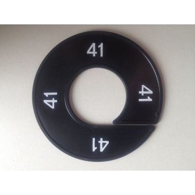 Klika -  Maatring 9cm zwart/wit 41