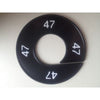 Klika -  Maatring 9cm zwart/wit 47