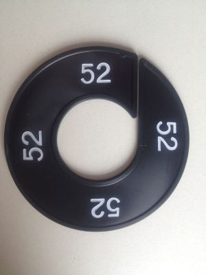 Klika -  Maatring 9cm zwart/wit 52
