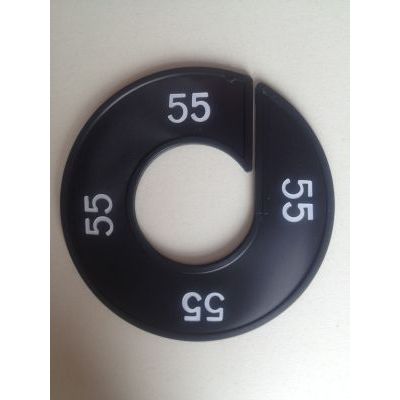 Klika -  Maatring 9cm zwart/wit 55