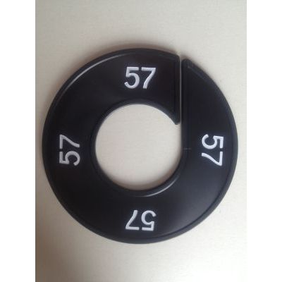 Klika -  Maatring 9cm zwart/wit 57