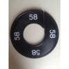 Klika -  Maatring 9cm zwart/wit 58