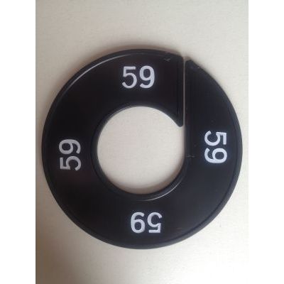 Klika -  Maatring 9cm zwart/wit 59