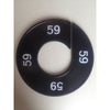 Klika -  Maatring 9cm zwart/wit 59