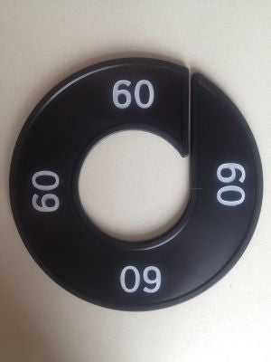 Klika -  Maatring 9cm zwart/wit 60