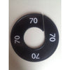 Klika -  Maatring 9cm zwart/wit 70