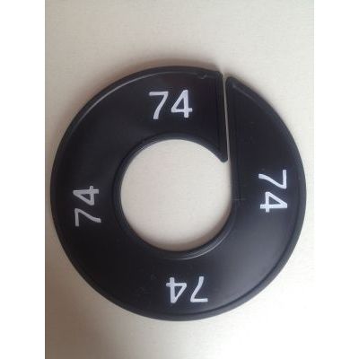 Klika -  Maatring 9cm zwart/wit 74