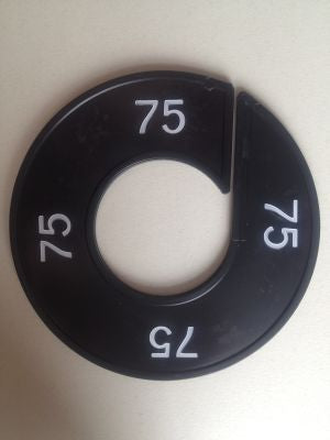 Klika -  Maatring 9cm zwart/wit 75
