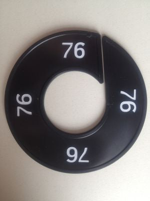 Klika -  Maatring 9cm zwart/wit 76
