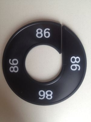 Klika -  Maatring 9cm zwart/wit 86