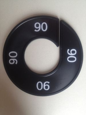 Klika -  Maatring 9cm zwart/wit 90