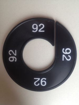 Klika -  Maatring 9cm zwart/wit 92