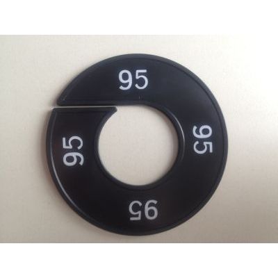 Klika -  Maatring 9cm zwart/wit 95