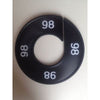 Klika -  Maatring 9cm zwart/wit 98
