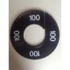 Klika -  Maatring 9cm zwart/wit 100