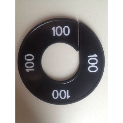 Klika -  Maatring 9cm zwart/wit 100