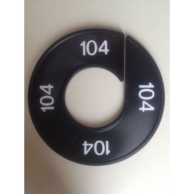 Klika -  Maatring 9cm zwart/wit 104