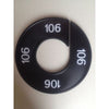 Klika -  Maatring 9cm zwart/wit 106