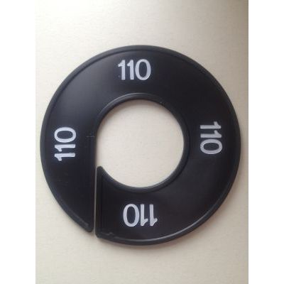 Klika -  Maatring 9cm zwart/wit 110
