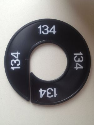 Klika -  Maatring 9cm zwart/wit 134