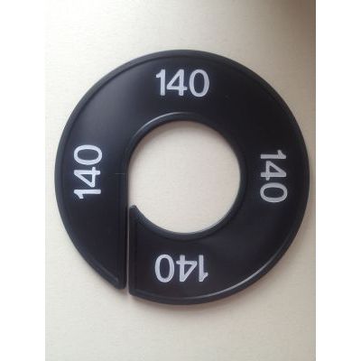 Klika -  Maatring 9cm zwart/wit 140