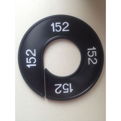 Klika -  Maatring 9cm zwart/wit 152