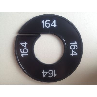 Klika -  Maatring 9cm zwart/wit 164