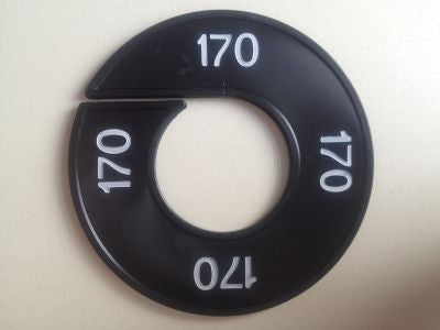 Klika -  Maatring 9cm zwart/wit 170