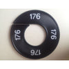 Klika -  Maatring 9cm zwart/wit 176