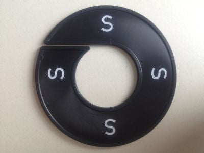 Klika -  Maatring 9cm zwart/wit S