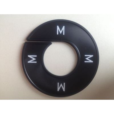 Klika -  Maatring 9cm zwart/wit M