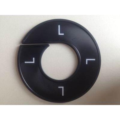 Klika -  Maatring 9cm zwart/wit L
