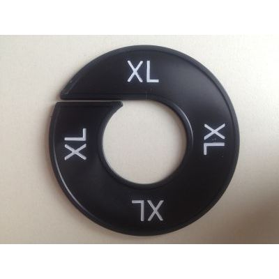 Klika -  Maatring 9cm zwart/wit XL