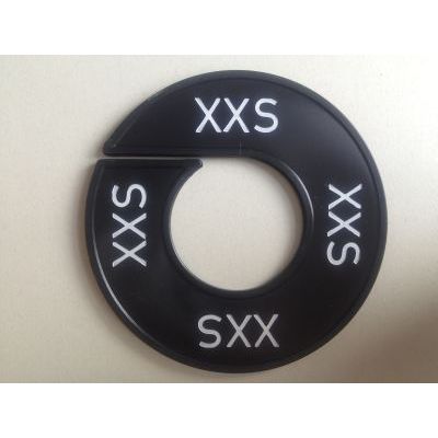 Klika -  Maatring 9cm zwart/wit XXS