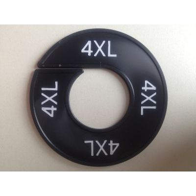 Klika -  Maatring 9cm zwart/wit 4XL