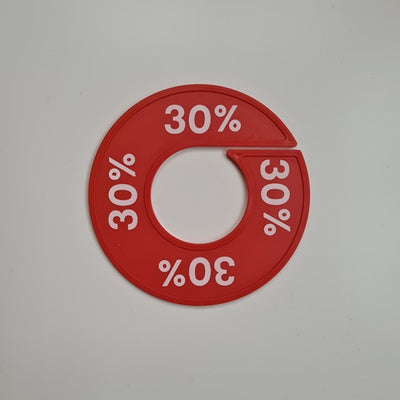 Klika - Größenring rot/weiß 30%