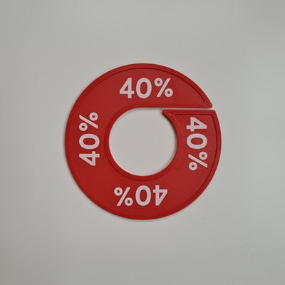 Klika - Größenring rot/weiß 40%