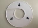 Klika -  Maatring 11cm wit/zwart 4