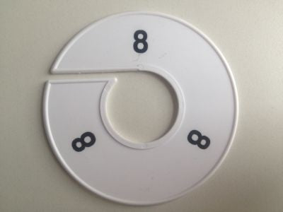 Klika -  Maatring 11cm wit/zwart 8