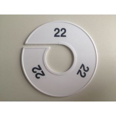 Klika -  Maatring 11cm wit/zwart 22