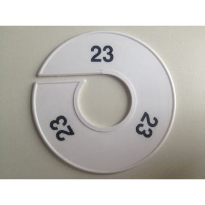 Klika -  Maatring 11cm wit/zwart 23