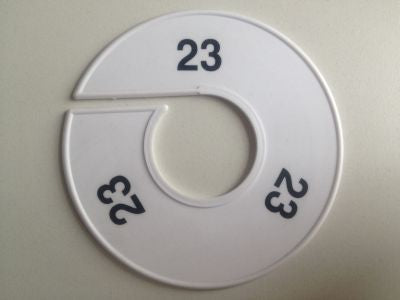 Klika -  Maatring 11cm wit/zwart 23